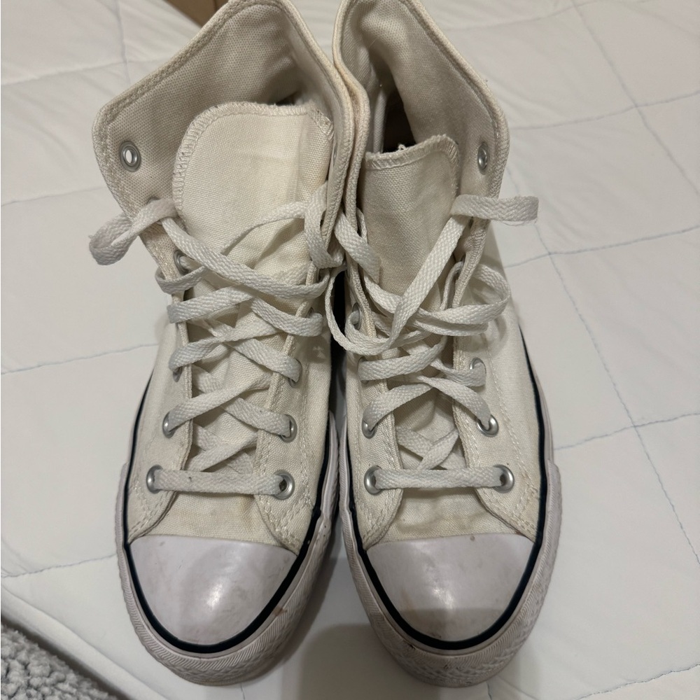 Converse Off-White High-Top Sneakers